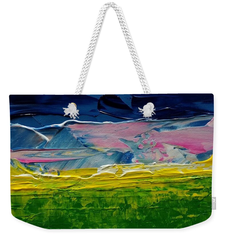 Abstract Weekender Tote Bag featuring the painting Dream by Lisa Dionne
