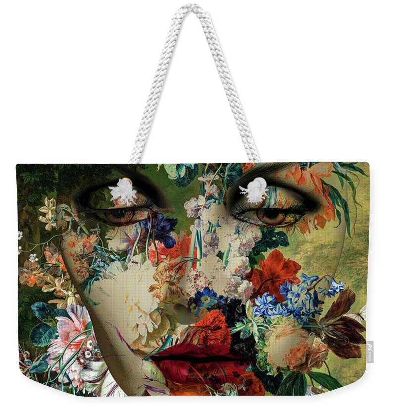 Digitalart Weekender Tote Bag featuring the digital art Dreaming of flowers by Gabi Hampe
