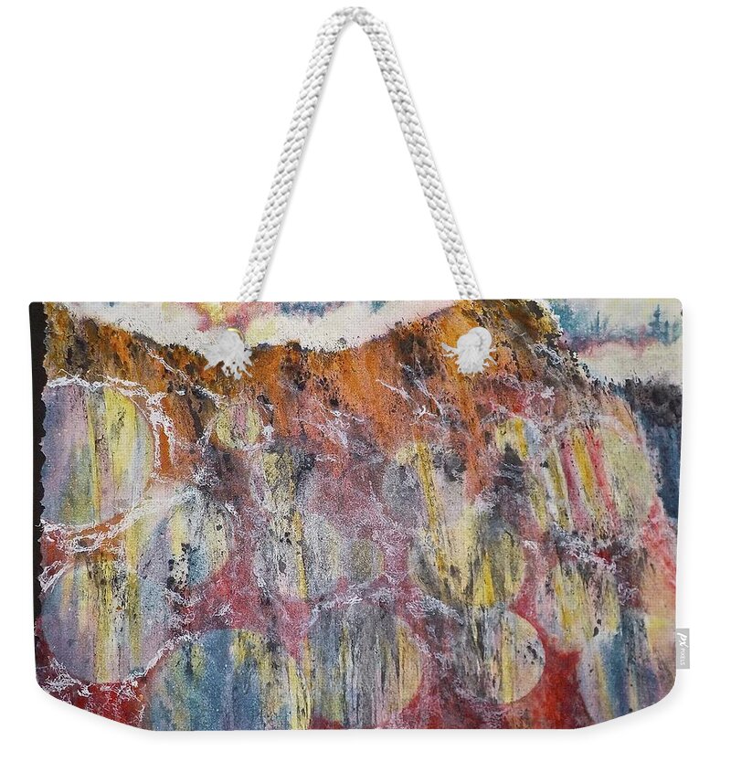 Watercolor Weekender Tote Bag featuring the painting Dreams Rise Up to Meet the Morning by Carolyn Rosenberger