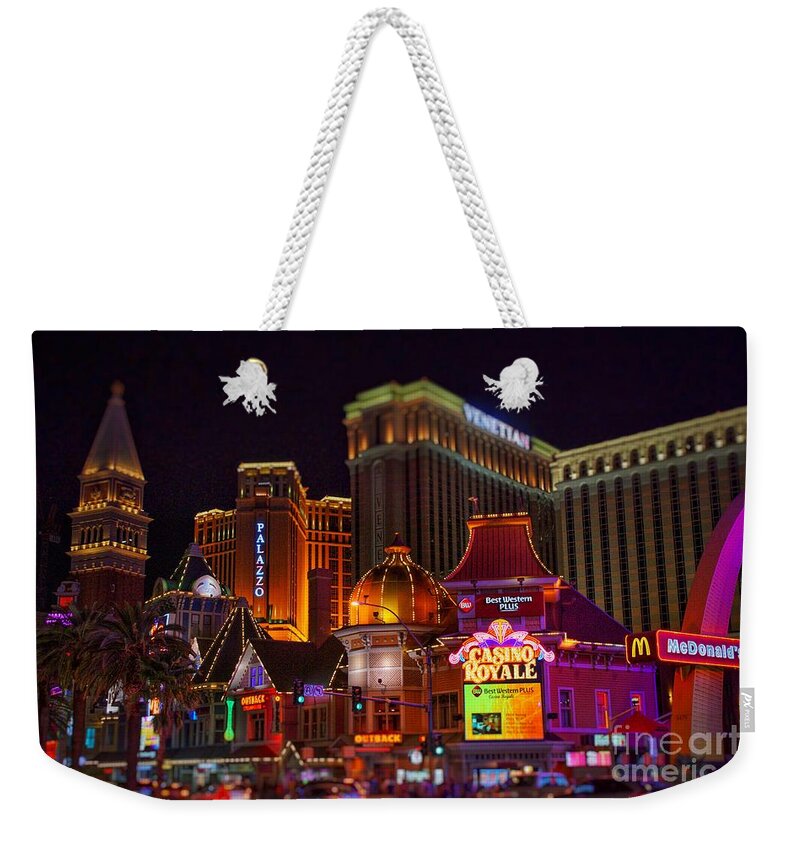  Weekender Tote Bag featuring the photograph Dreamscapes in Vegas by Rodney Lee Williams