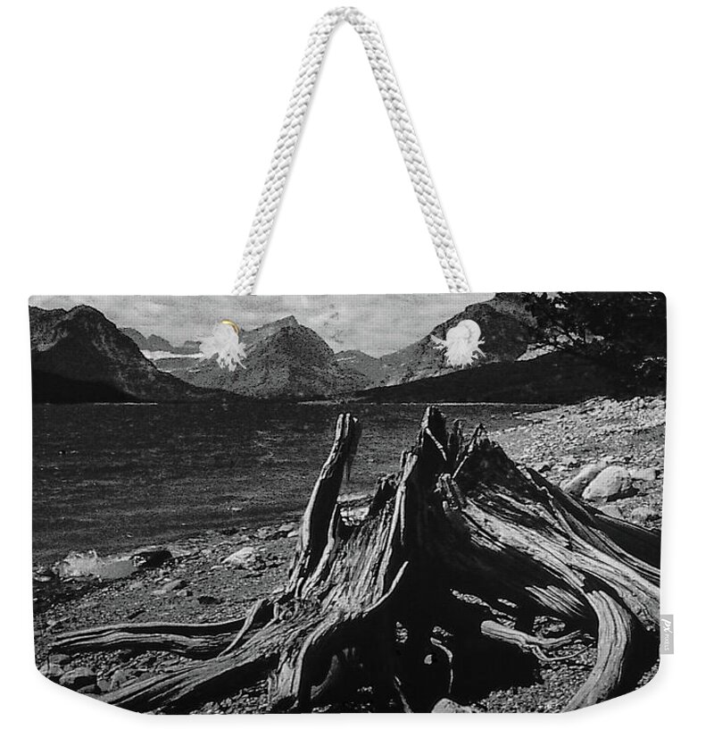 Canada Weekender Tote Bag featuring the photograph Driftwood at the Lake by S Katz