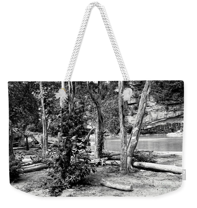 Driftwood Weekender Tote Bag featuring the photograph Driftwood by Phil Perkins