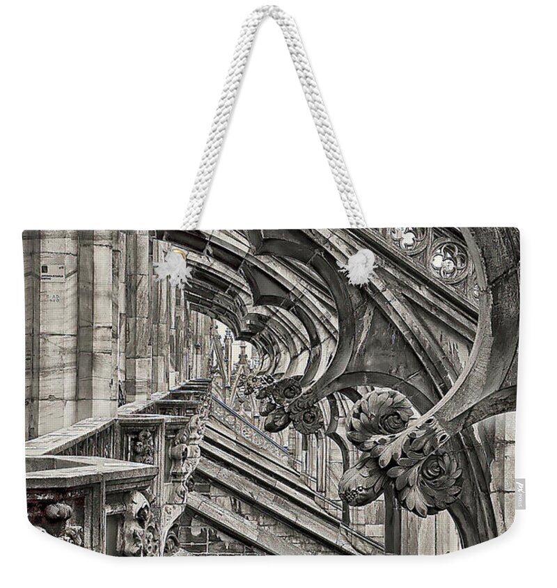 Duomo In Milan Weekender Tote Bag featuring the photograph Duomo di Milano by Aleksander Rotner