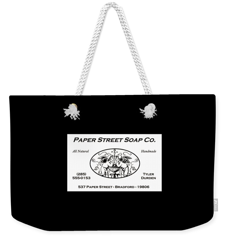 Fight Club Weekender Tote Bag featuring the digital art Durdens Business Card by Sarcastic P