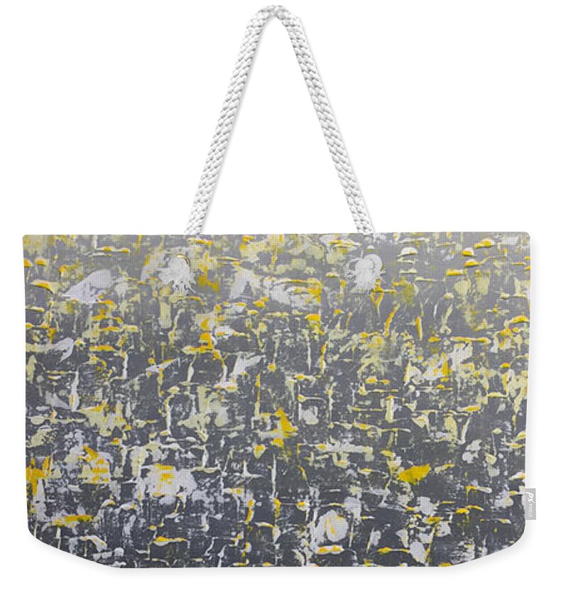 Sunny Weekender Tote Bag featuring the painting Dusk by Linda Bailey