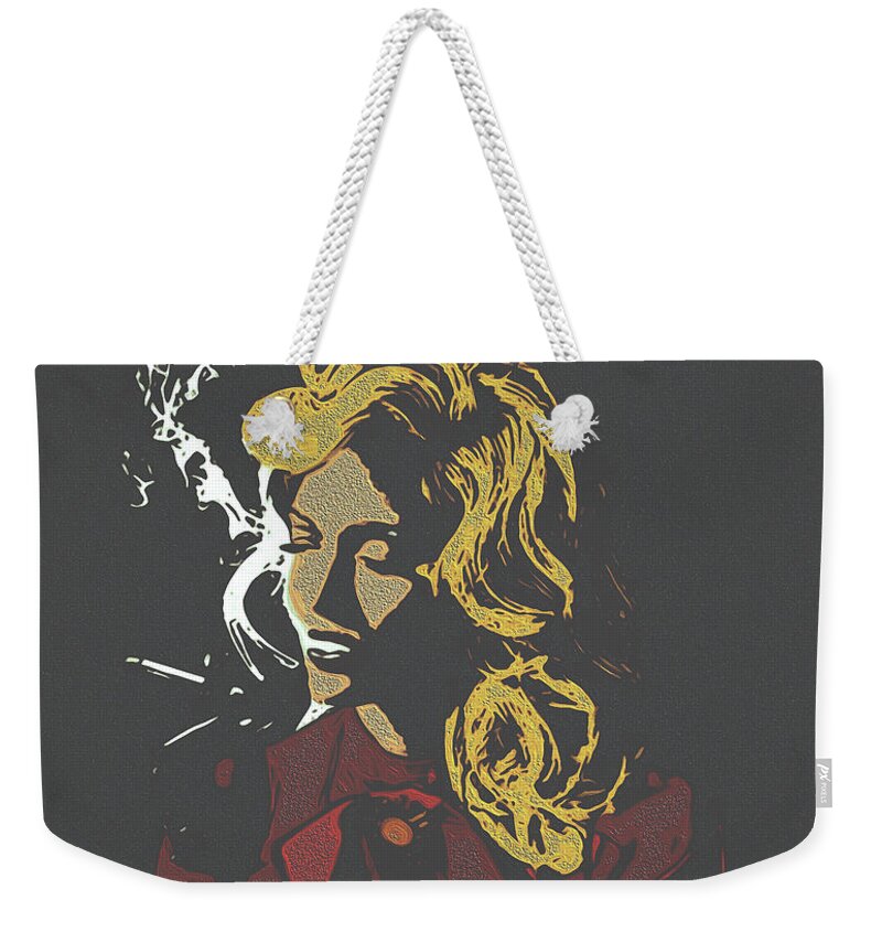 Sin City Weekender Tote Bag featuring the digital art Dystopia by Christina Rick