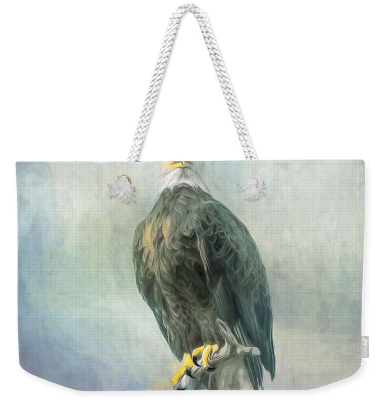 Bird Weekender Tote Bag featuring the photograph Eagle 2 by Pete Rems