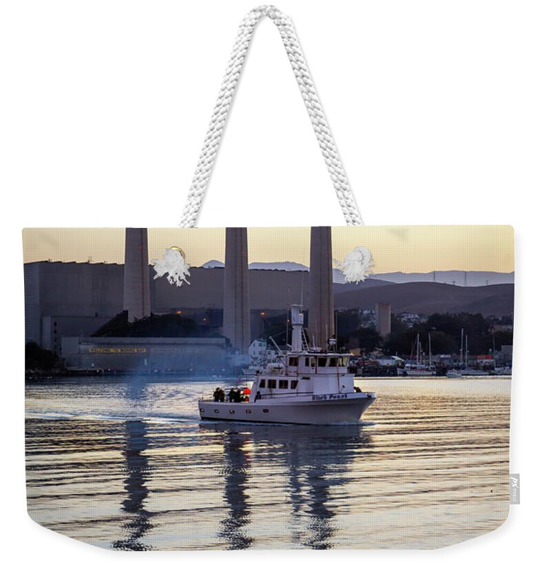 Fisherman Weekender Tote Bag featuring the photograph Early Excursion by Gina Cinardo
