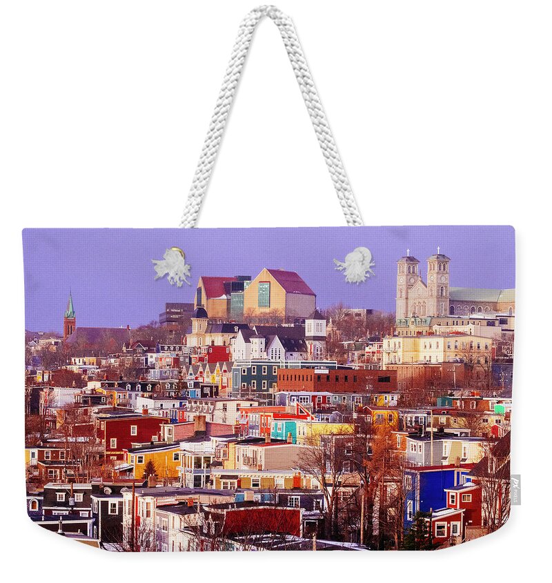 St John's Weekender Tote Bag featuring the photograph Early Morning in St John's by Laura Tucker