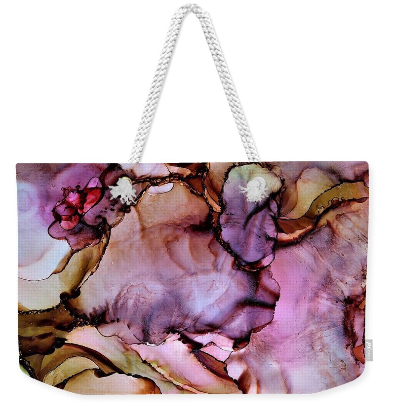Easter Weekender Tote Bag featuring the painting Easter Bonnet by Angela Marinari