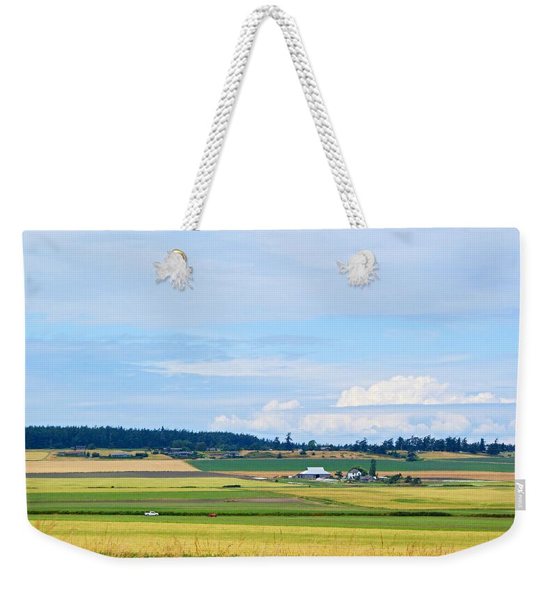 Landscape Weekender Tote Bag featuring the photograph Ebey's Landing National Historical Reserve by Bill TALICH