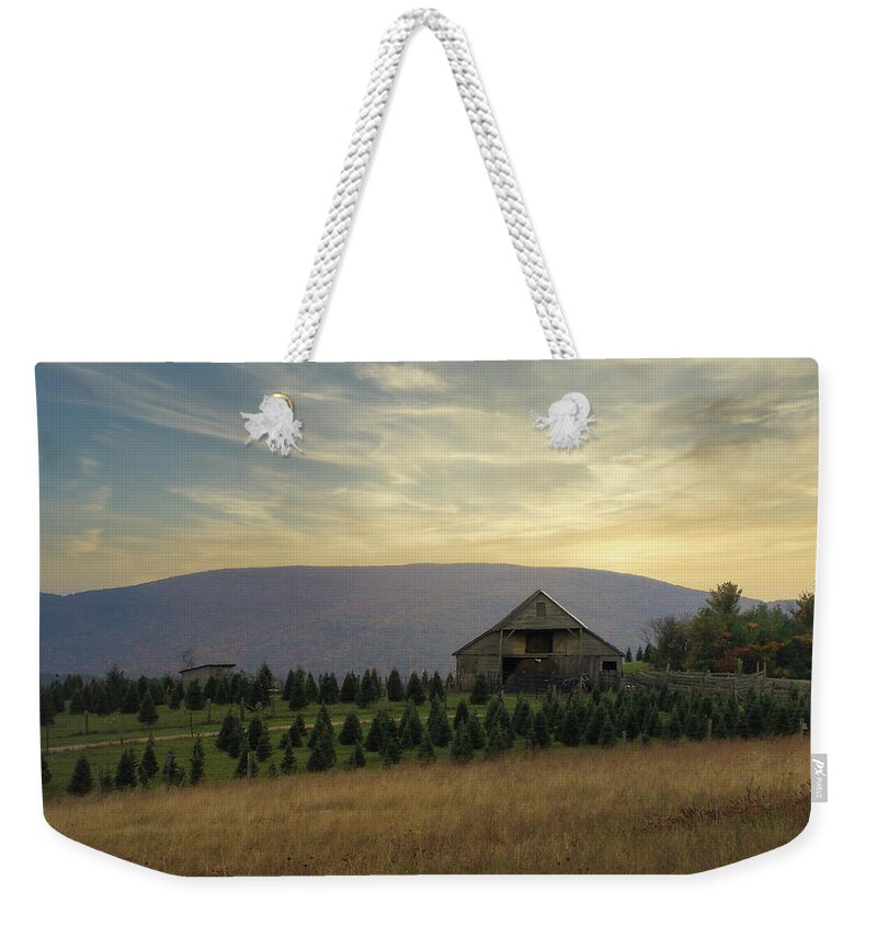 Landscape Weekender Tote Bag featuring the photograph Echoes in the Mountains by Stacy Abbott