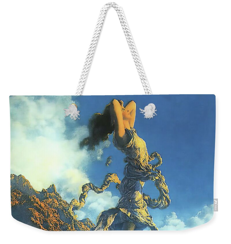 Maxfield Parrish Weekender Tote Bag featuring the photograph Ecstasy by Maxfield Parrish