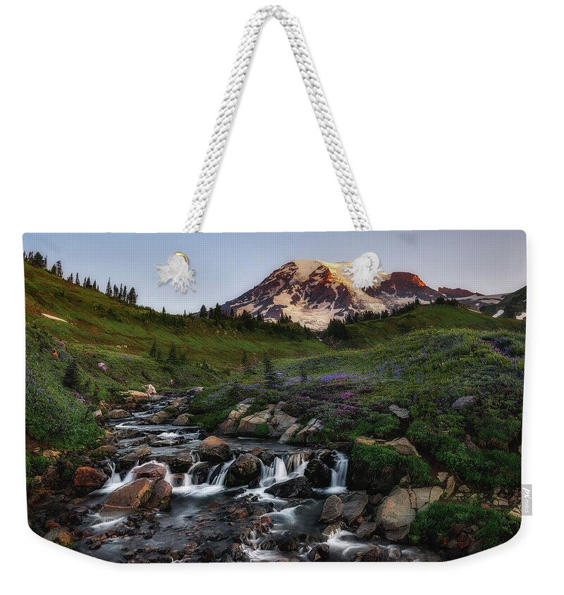 Edith Creek Weekender Tote Bag featuring the photograph Edith Gone Wild by Ryan Manuel
