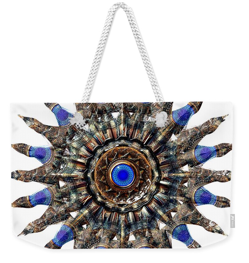 Star Weekender Tote Bag featuring the digital art Electric Eye by David Manlove