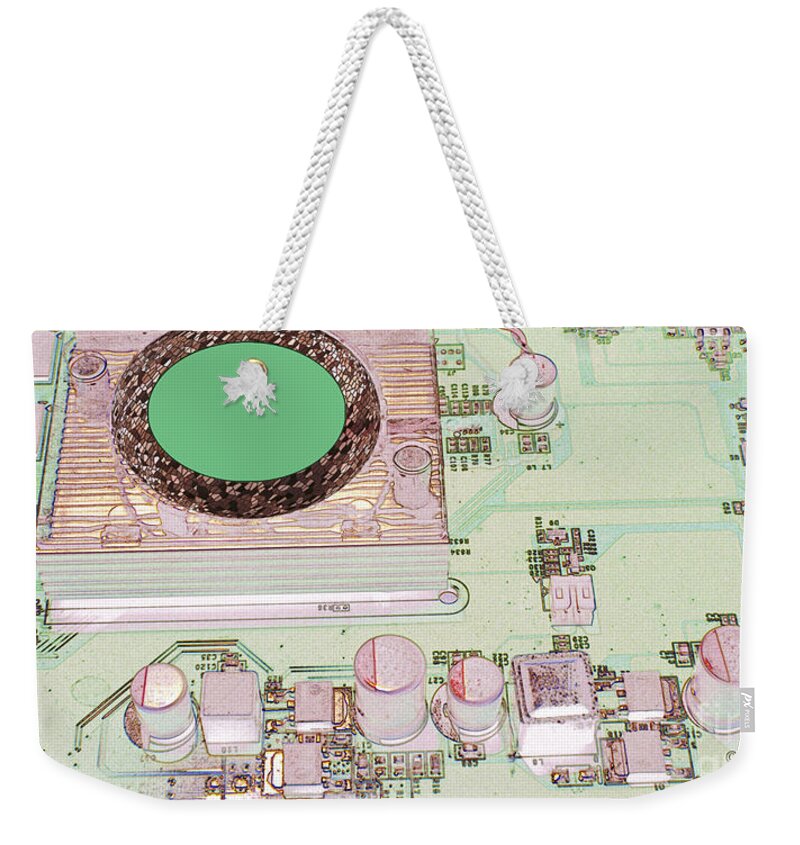 Sports Arena Weekender Tote Bag featuring the photograph Electronics City #3 by Kae Cheatham
