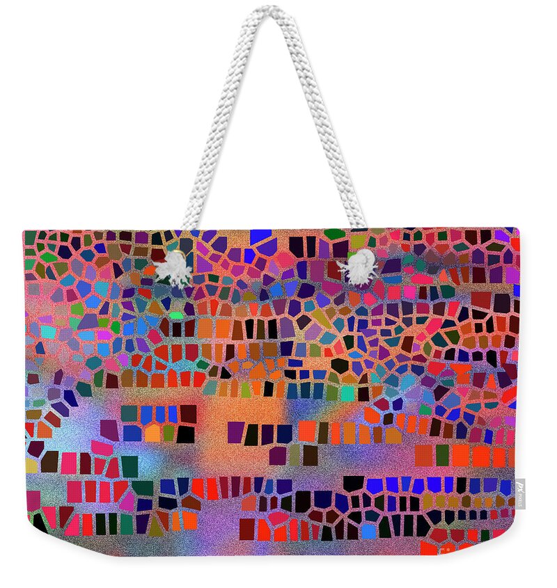 Nag005579 Weekender Tote Bag featuring the digital art Elements of Color by Edmund Nagele FRPS