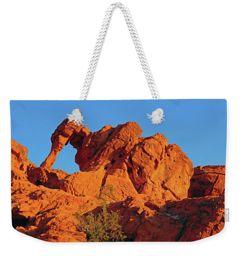 Landscape Weekender Tote Bag featuring the photograph Elephant Rock by Carl Moore