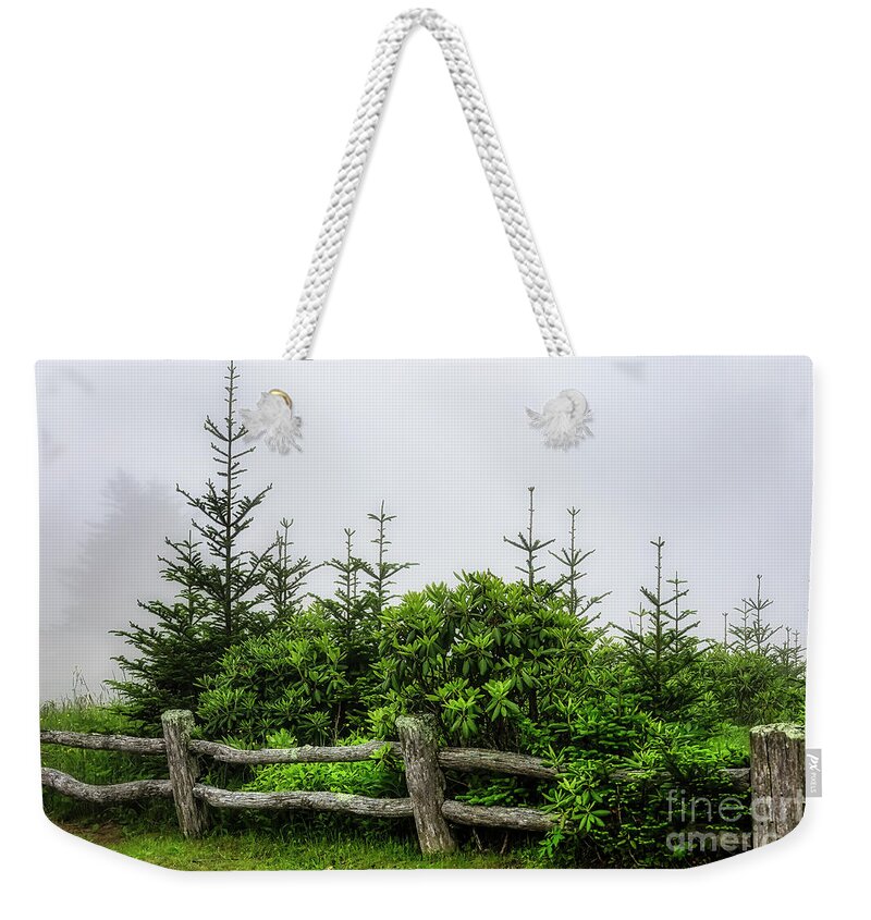 Roan Mountain Weekender Tote Bag featuring the photograph Embracing the Storm... by Shelia Hunt