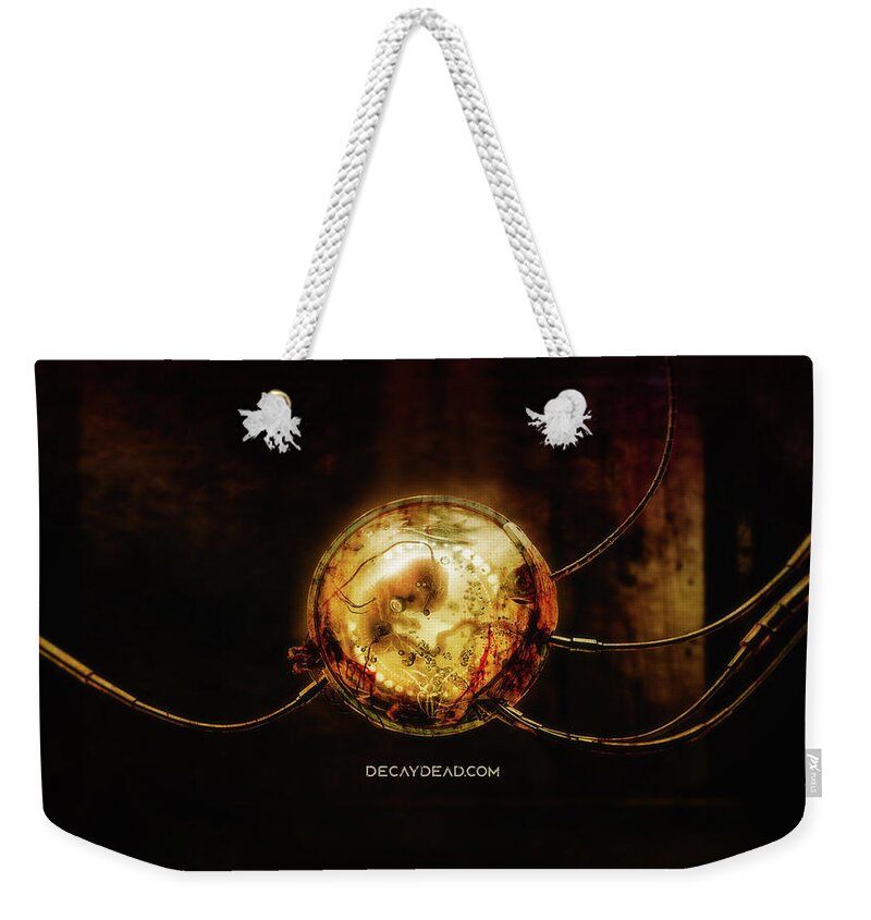 Decaydead Weekender Tote Bag featuring the digital art Embryodead by Argus Dorian