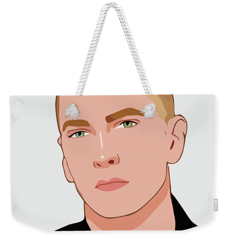Eminem Cartoon Portrait 2 Weekender Tote Bag by Ahmad Nusyirwan - Fine Art  America