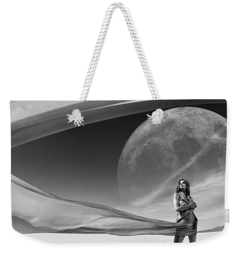 Supermoon Weekender Tote Bag featuring the photograph Eminence Rising by Dario Impini