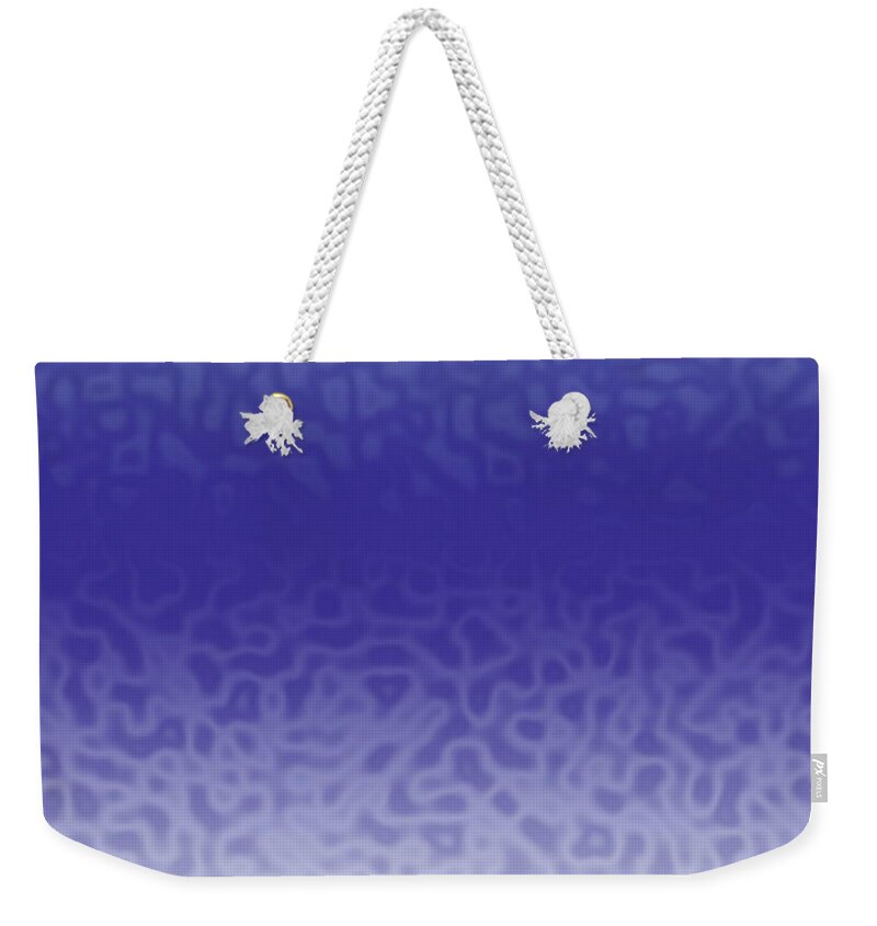 Blue Weekender Tote Bag featuring the digital art Emotionally Blue by Designs By L