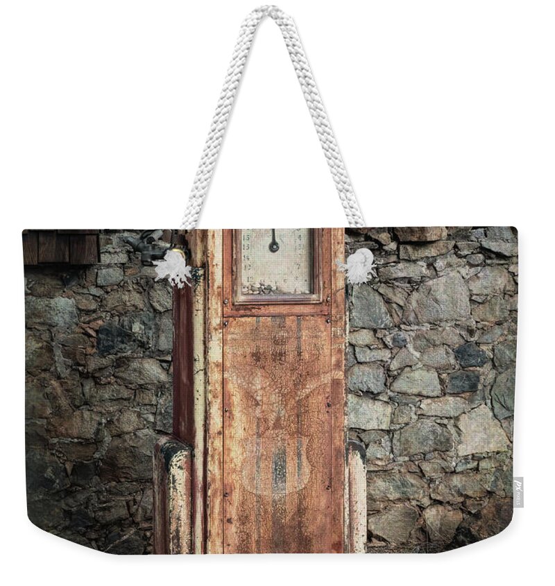 Olympus Weekender Tote Bag featuring the photograph Empire Mine Pump by Alan Kepler