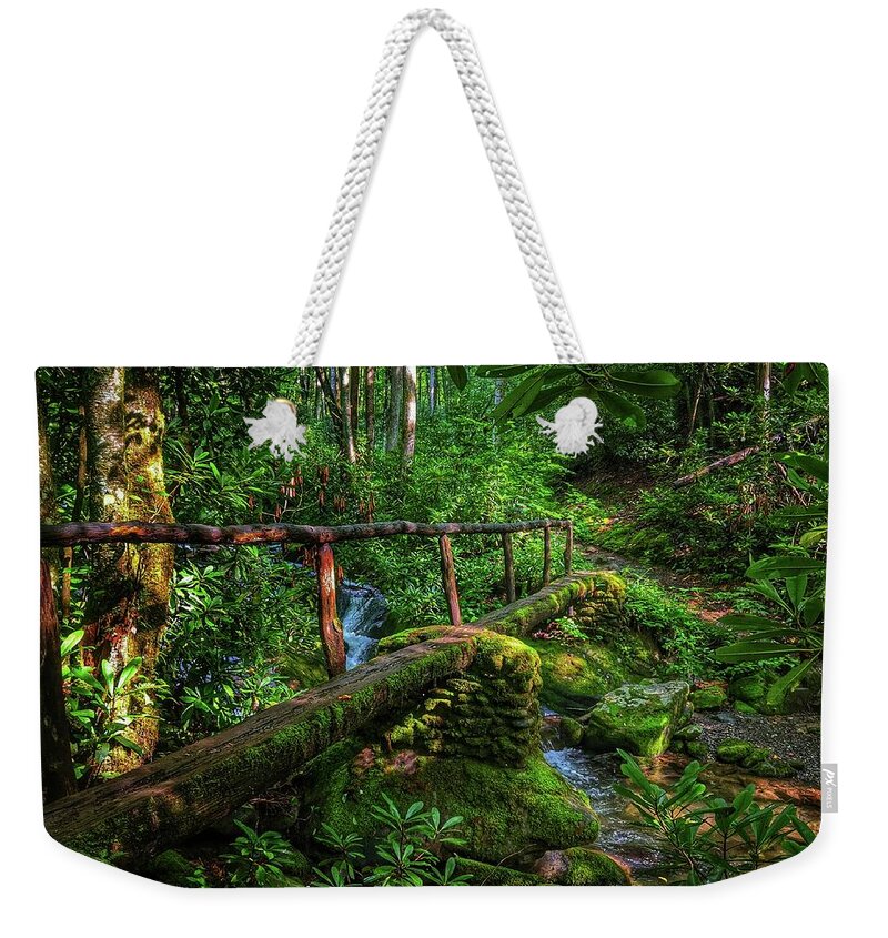Photo Weekender Tote Bag featuring the photograph Enchanting Bridge by Evan Foster