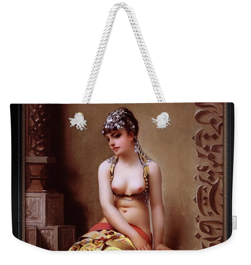 Enchantress Weekender Tote Bag featuring the painting Enchantress by Luis Ricardo Falero Xzendor7 Old Masters Reproductions by Rolando Burbon