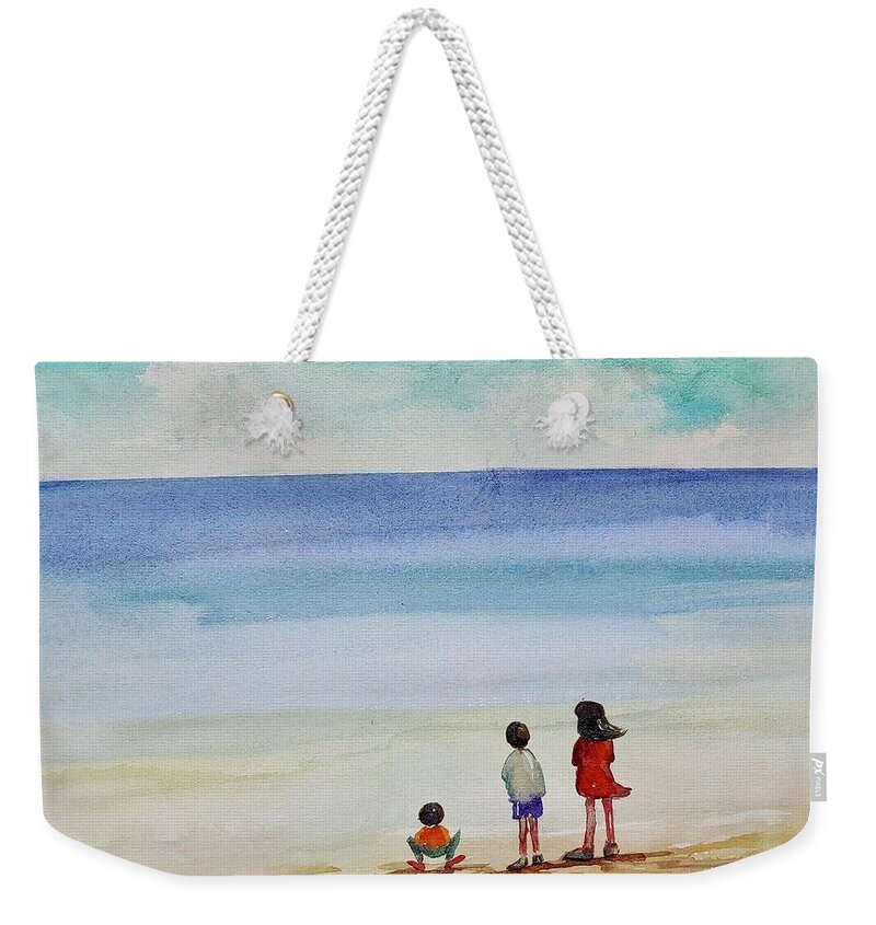  Weekender Tote Bag featuring the painting End of Season by Mikyong Rodgers