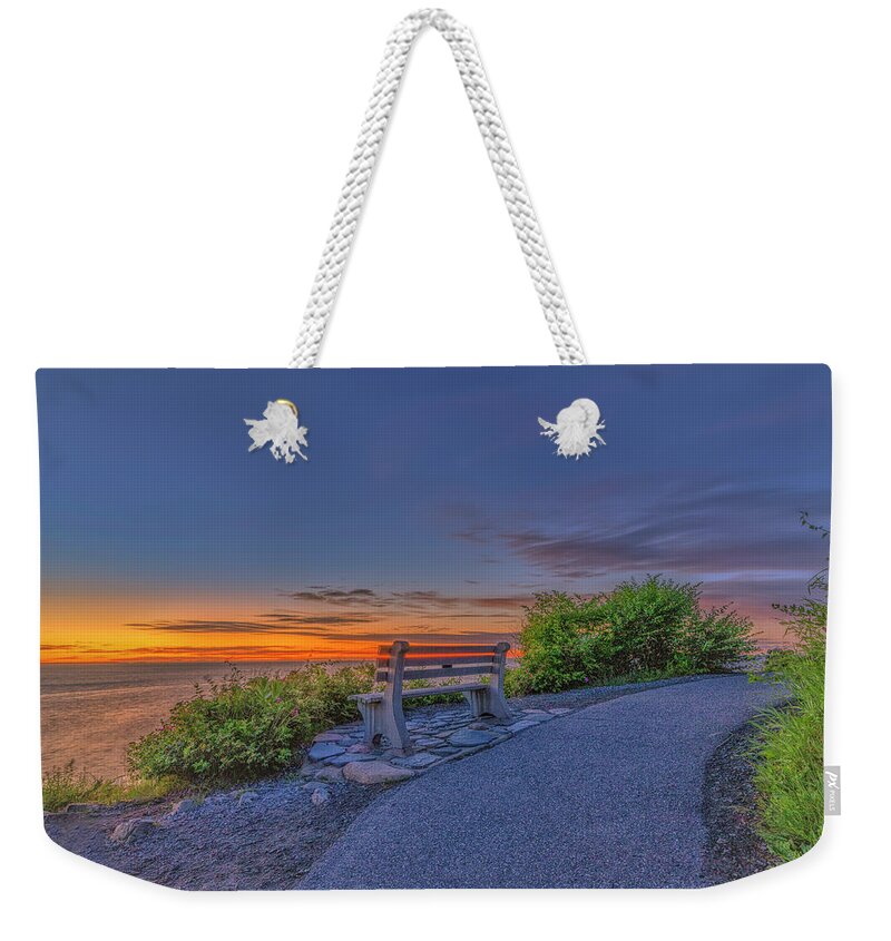 Marginal Way Weekender Tote Bag featuring the photograph Enjoy the View by Penny Polakoff