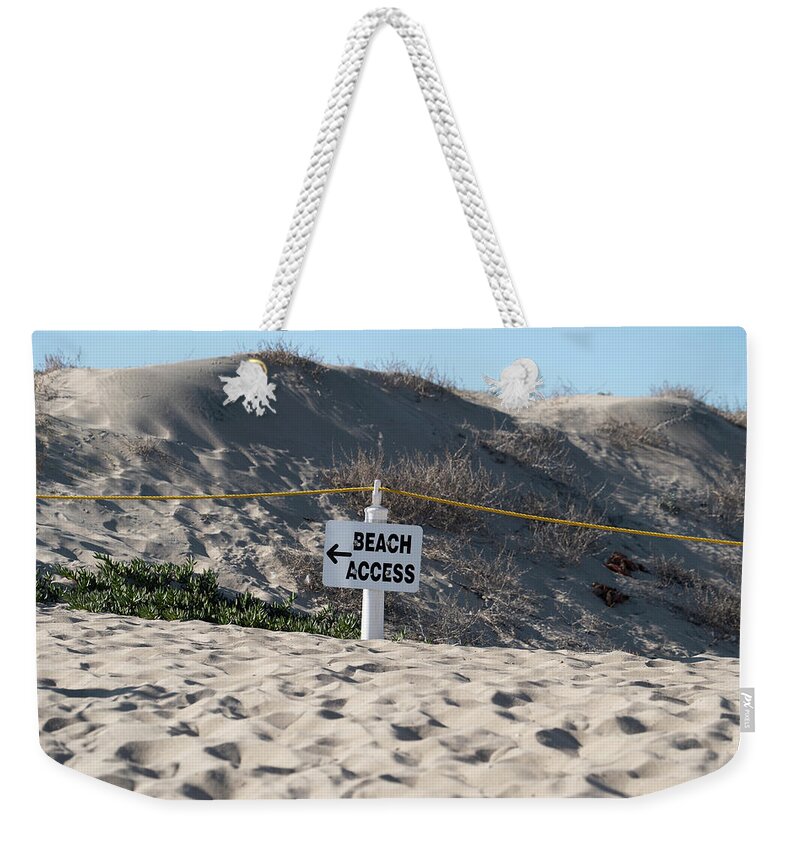 Beach Access Weekender Tote Bag featuring the photograph Entrance to a sandy beach fine art seascape by Mark Stout