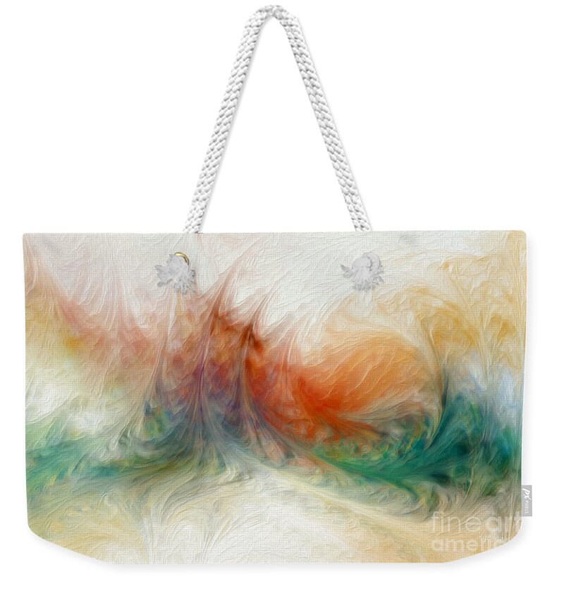Purple Weekender Tote Bag featuring the mixed media Ephesians 2 8. The Grace Of God. by Mark Lawrence