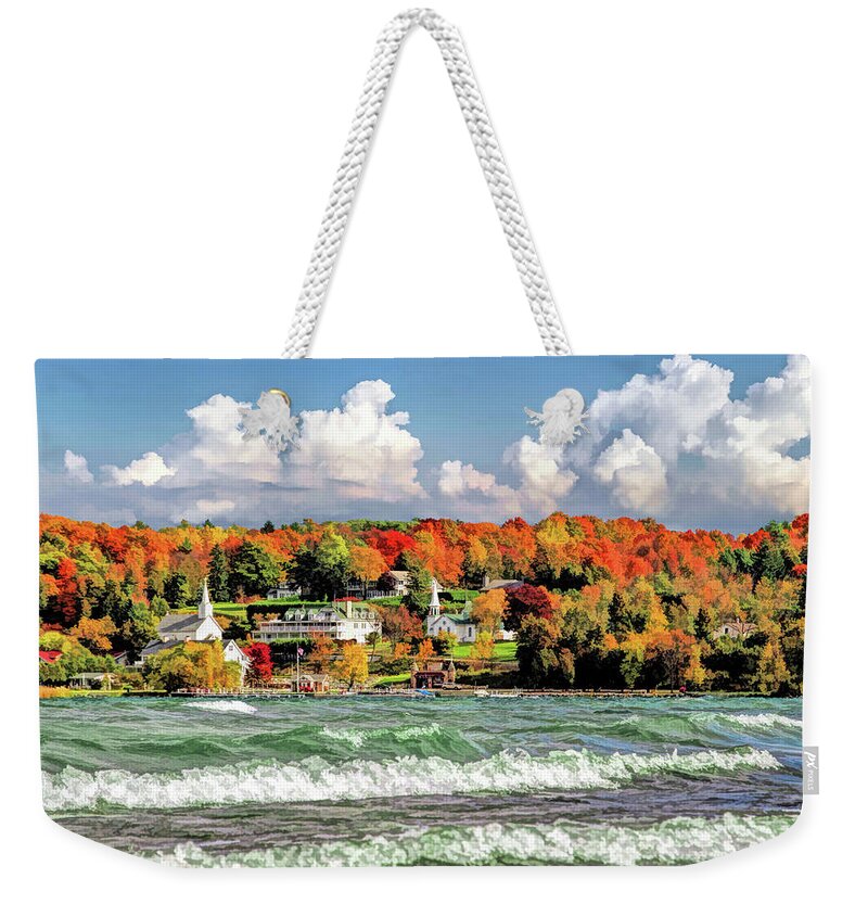  Weekender Tote Bag featuring the painting Ephraim Shores by Christopher Arndt