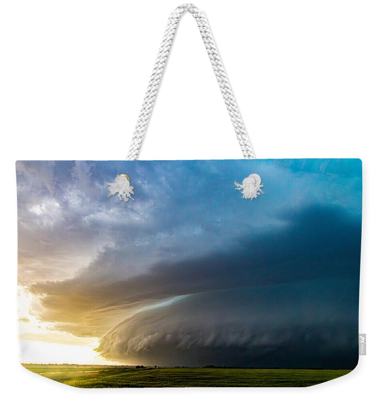 Nebraskasc Weekender Tote Bag featuring the photograph Epic Severe Weather 025 by Dale Kaminski