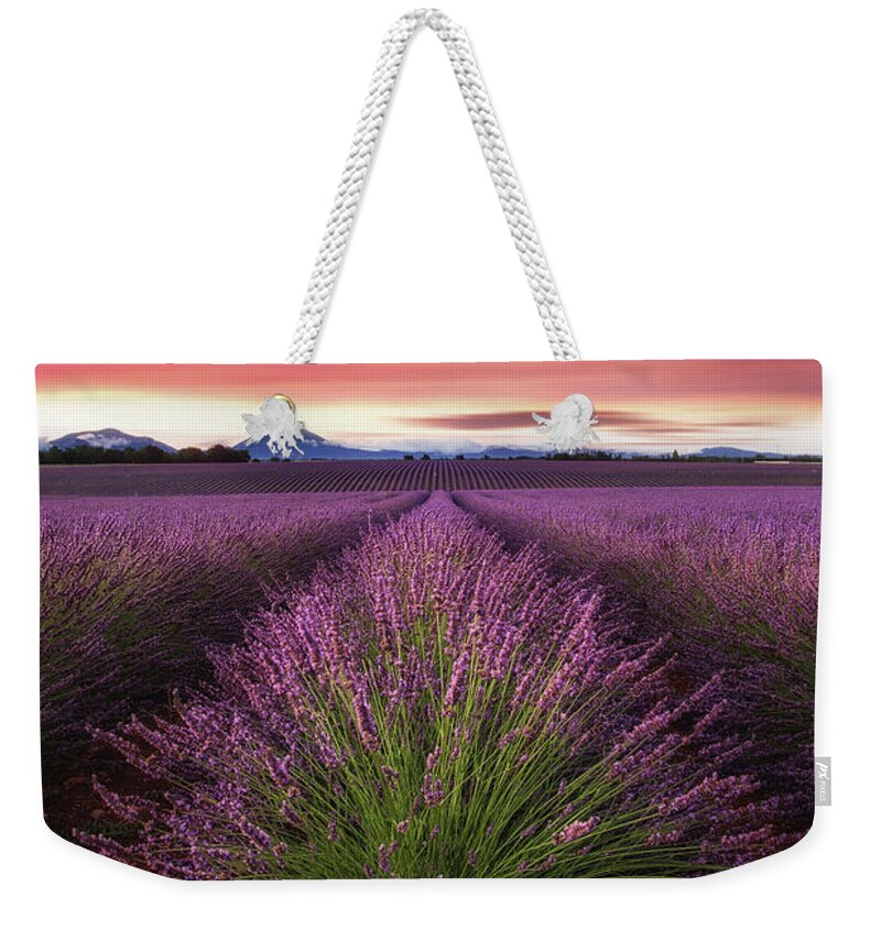 Landscape Weekender Tote Bag featuring the photograph Epic sunrise by Jorge Maia
