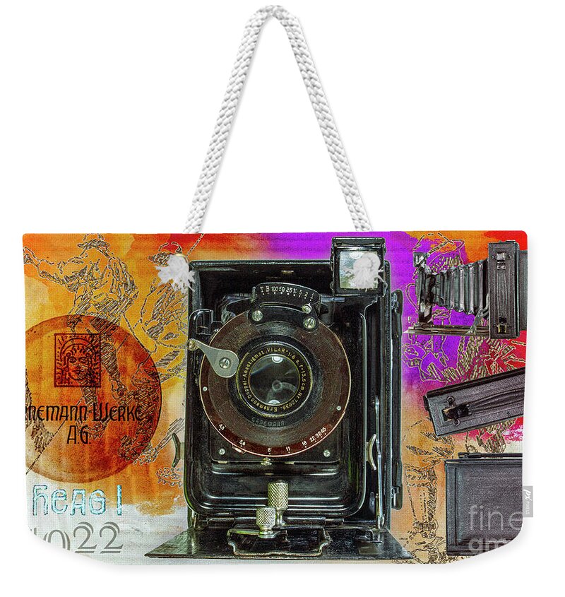 Kodak Weekender Tote Bag featuring the digital art Ernemann-werke Heag-1 by Anthony Ellis