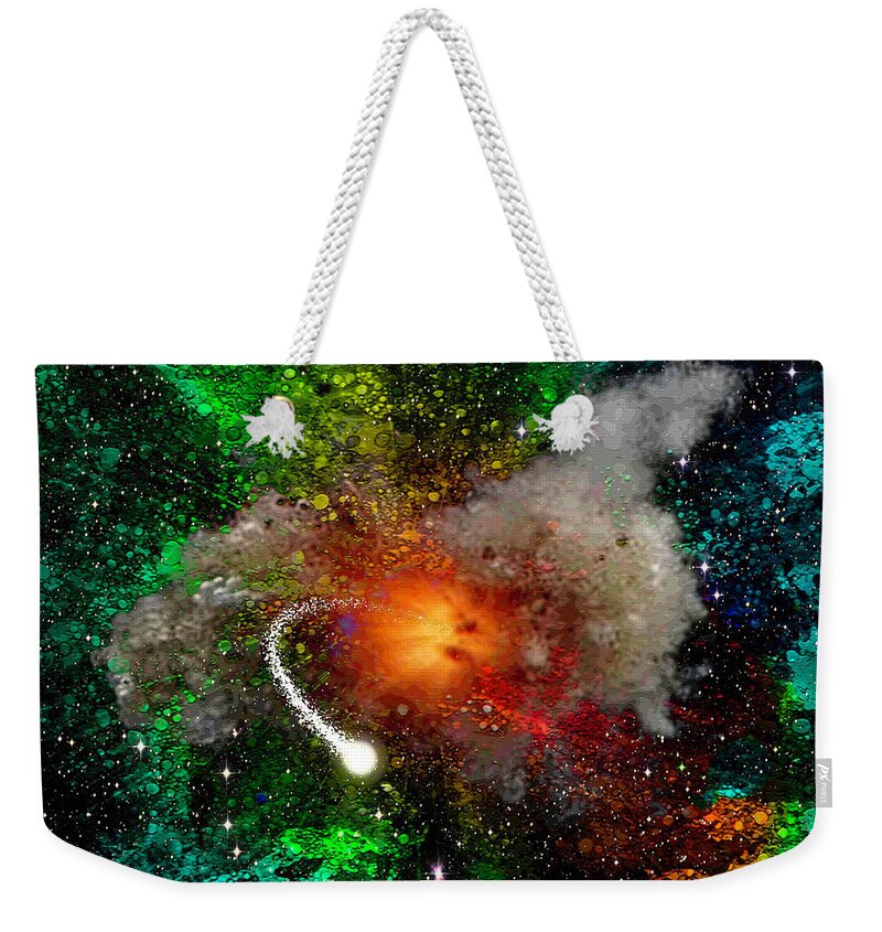 Abstract Weekender Tote Bag featuring the digital art Escape by Don White Artdreamer