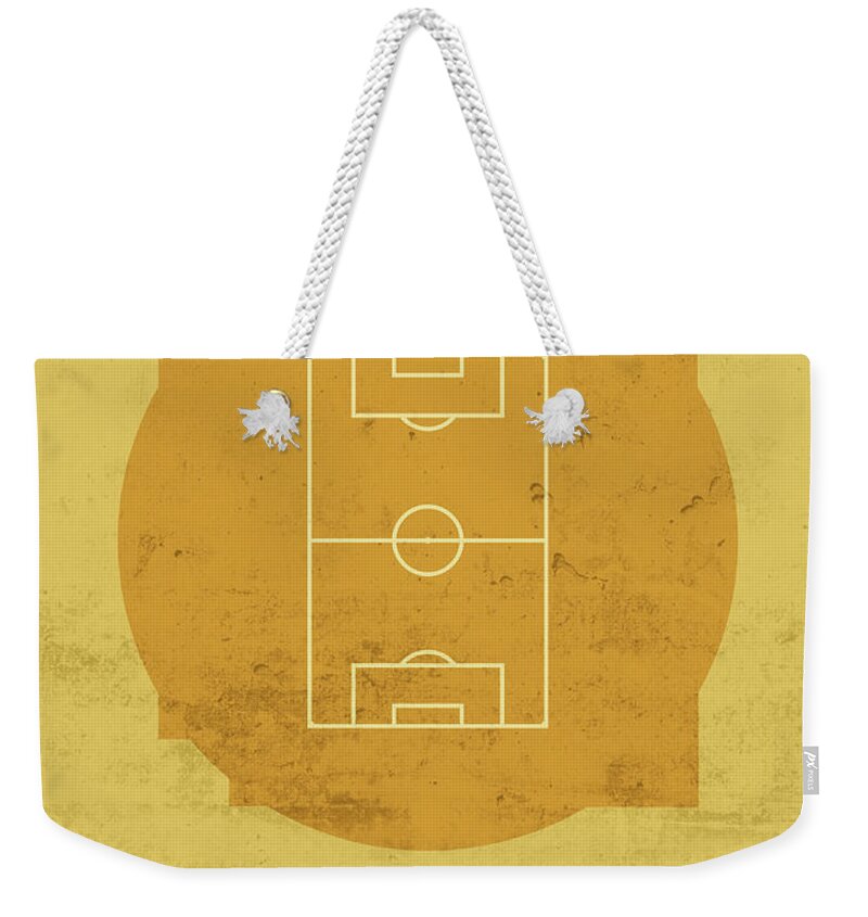 Espanyol Weekender Tote Bag featuring the mixed media Espanyol Barcelona Stadium Football Soccer Series by Design Turnpike