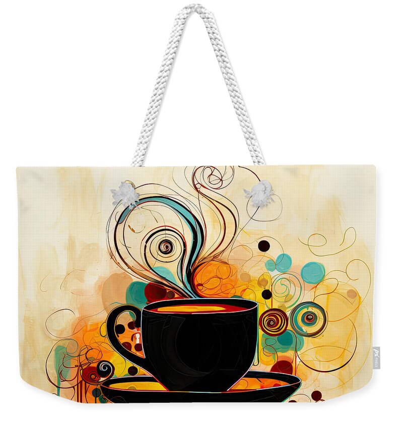  Weekender Tote Bag featuring the digital art Espresso Passion by Lourry Legarde