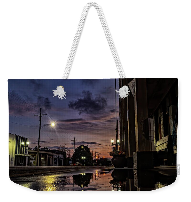 Sunset Weekender Tote Bag featuring the photograph Evening Coffee by Jerry Connally