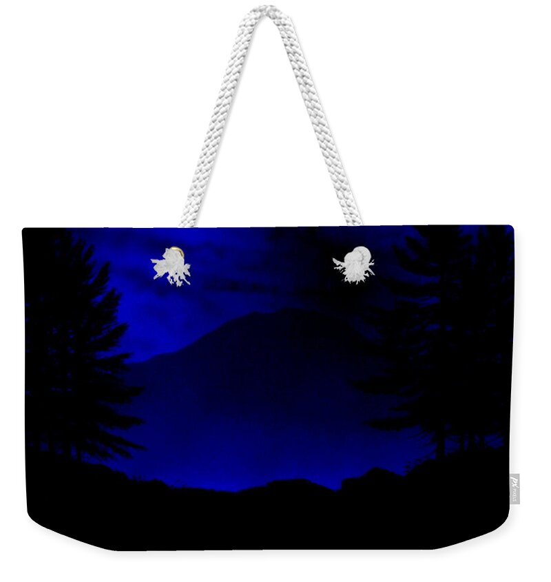 Night Weekender Tote Bag featuring the painting Evening Trail by Frank Wilson