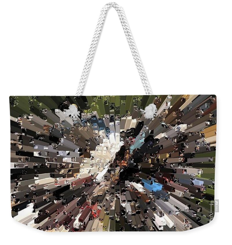  Extrusion Weekender Tote Bag featuring the photograph Extrusion Abstract #6 by Marcia Lee Jones