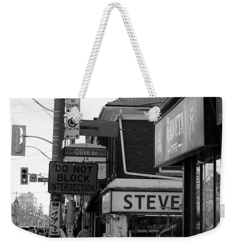 Urban Weekender Tote Bag featuring the photograph Ey Steve by Kreddible Trout