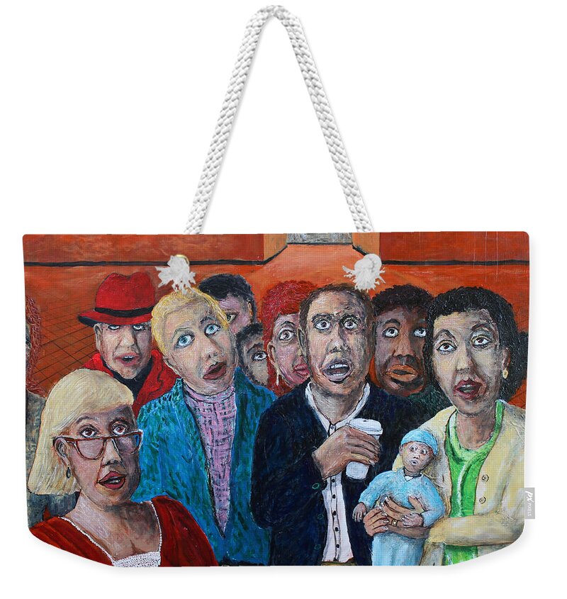 Eye Wonder Weekender Tote Bag featuring the painting Eye Wonder by Richard Wandell