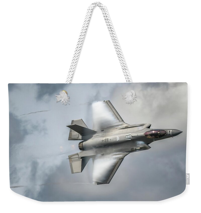 F-35 Weekender Tote Bag featuring the photograph F-35 by David Hart