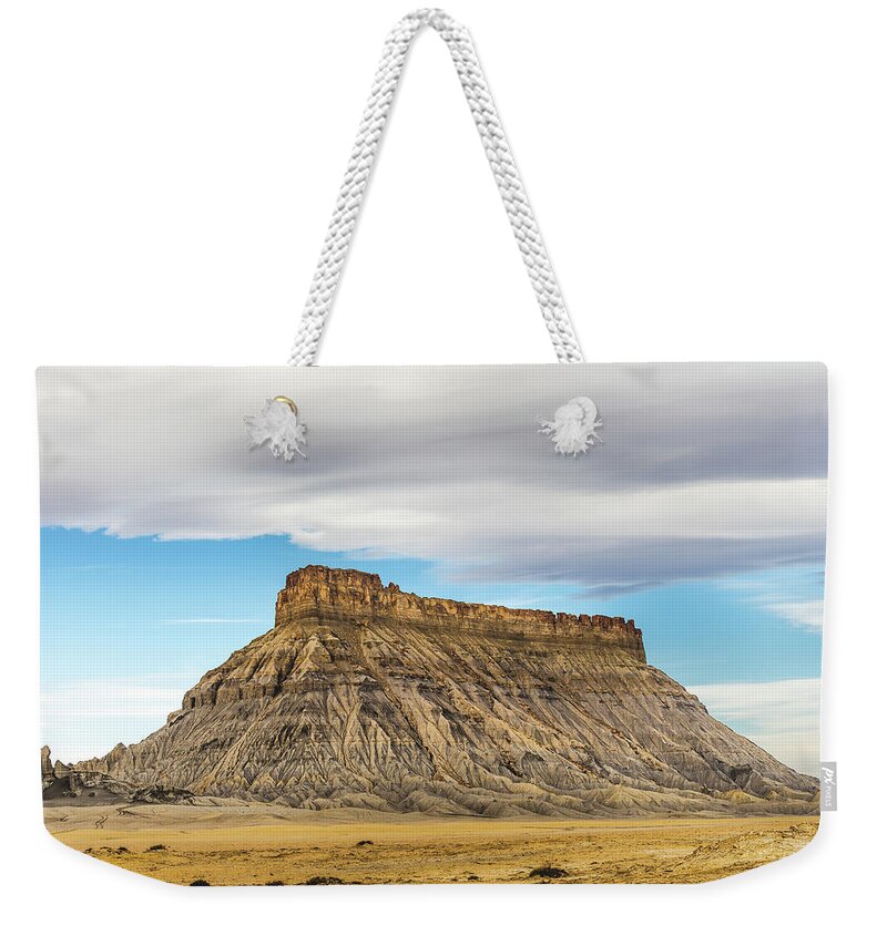 Utah Weekender Tote Bag featuring the photograph Factory Butte 1 by Mati Krimerman