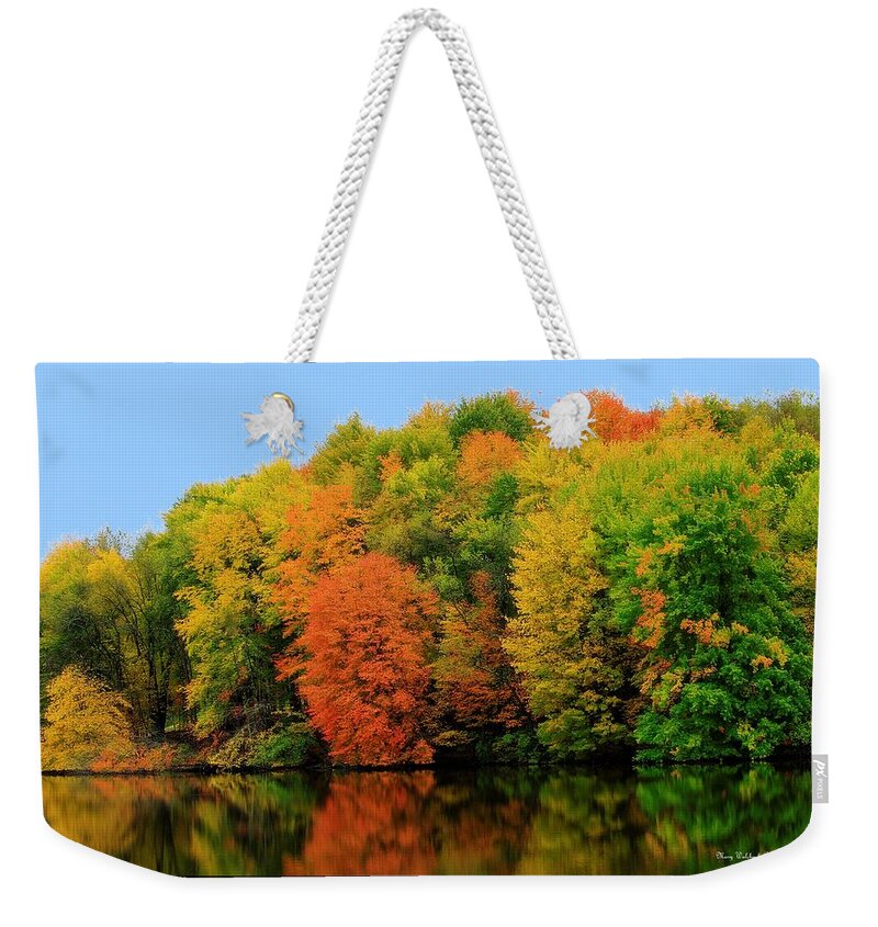 Fall Weekender Tote Bag featuring the photograph Fall at Nimisila by Mary Walchuck