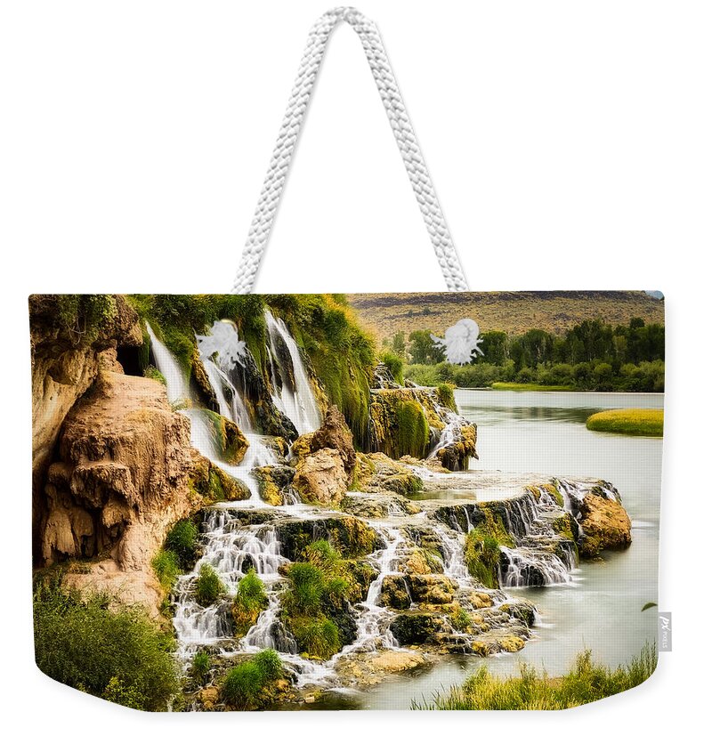 Fall Creek Falls Weekender Tote Bag featuring the photograph Fall Creek Falls, Idaho by Bradley Morris